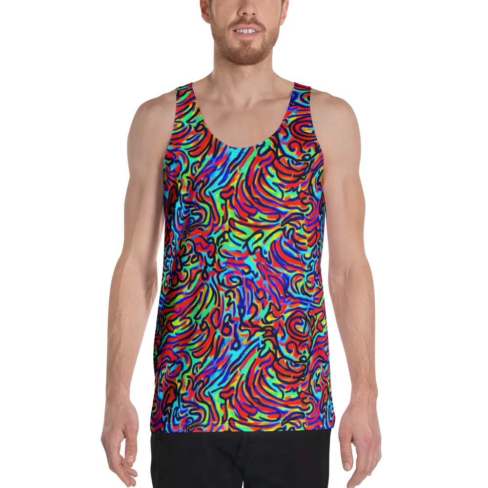 Lava Pulse on Men's Tank Top — Front