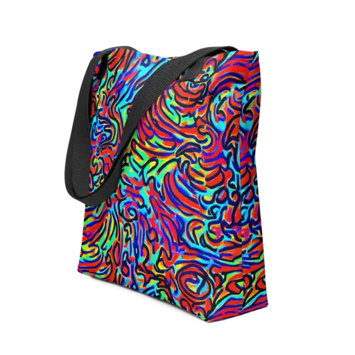 Lava Pulse on a Tote Bag