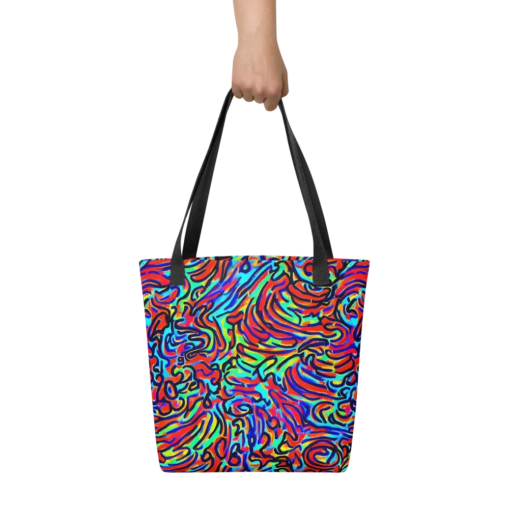 Lava Pulse on Tote Bag — Front