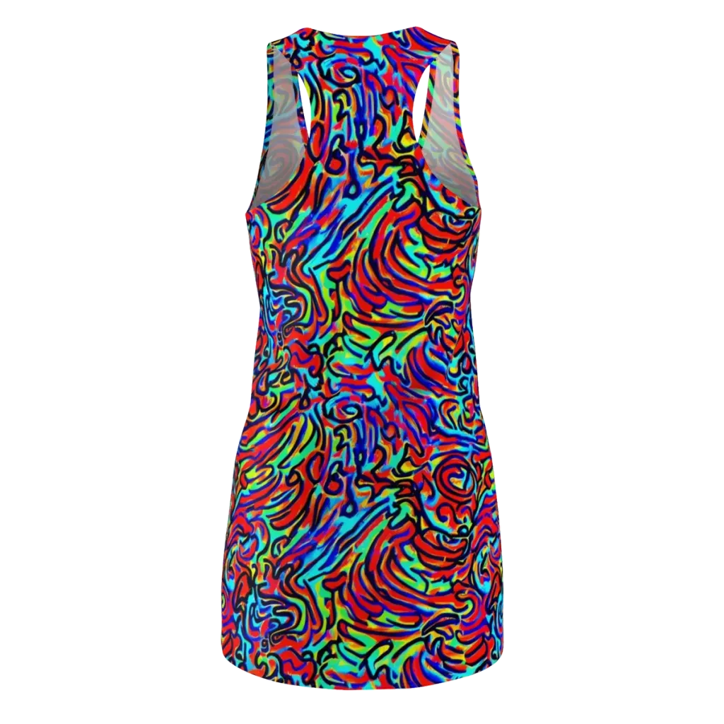 Lava Pulse on Racerback Dress — Back