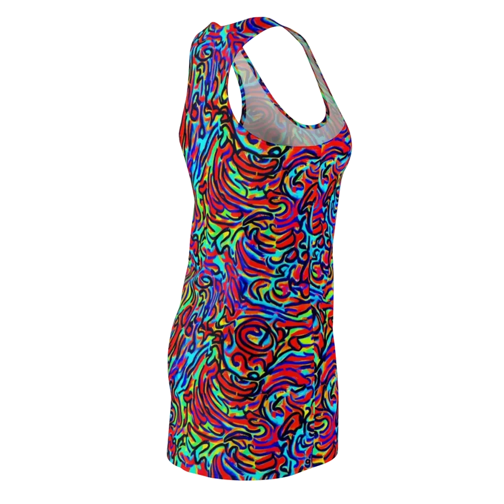 Lava Pulse on Racerback Dress — Back Side