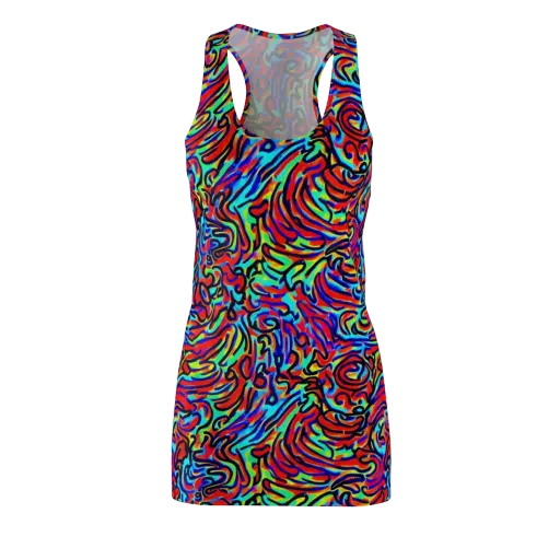 Lava Pulse on a Racerback Dress