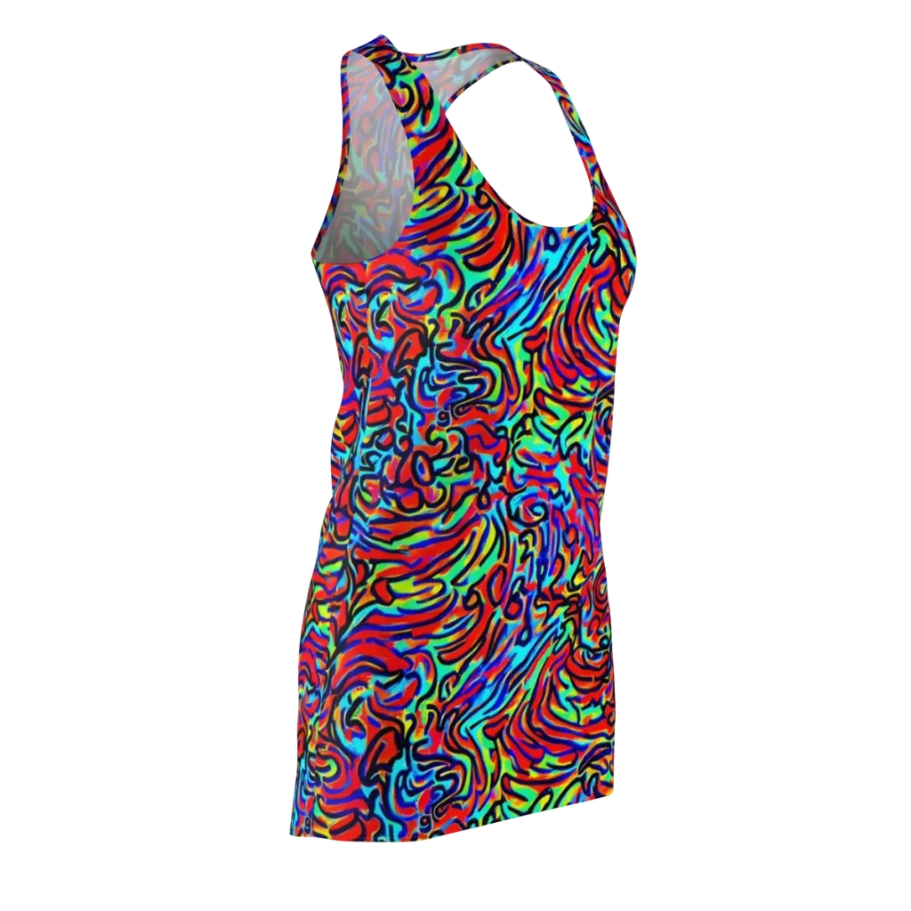 Lava Pulse on Racerback Dress — Front Side