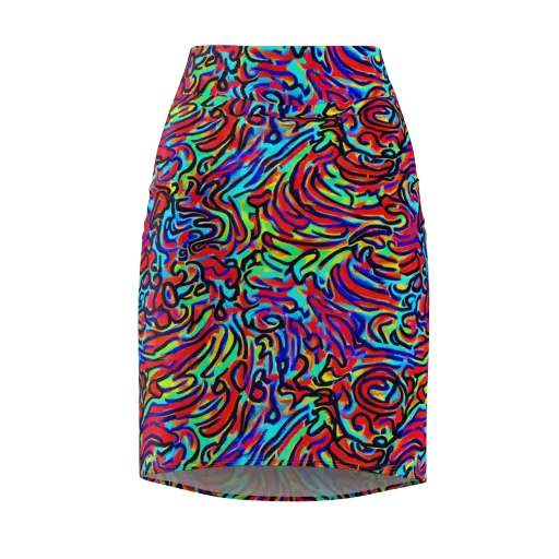 Lava Pulse on a Pencil Skirt