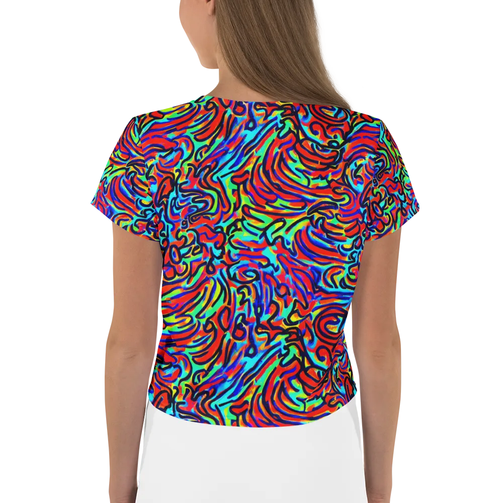 Lava Pulse on Crop Tee — Back