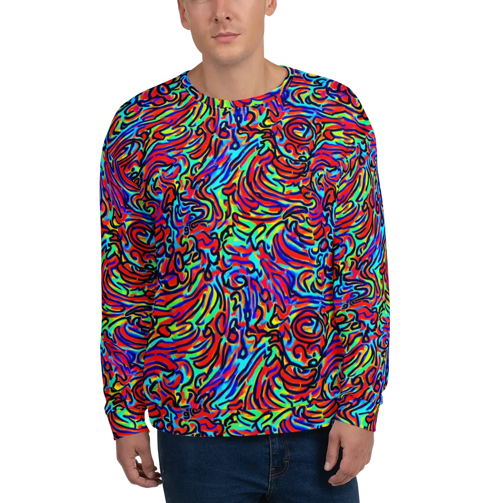 Lava Pulse on Sweatshirt — Front