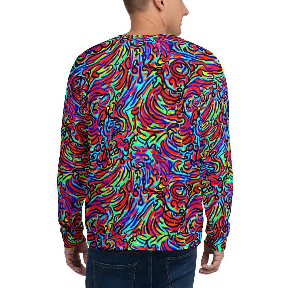 Lava Pulse on Sweatshirt — Back