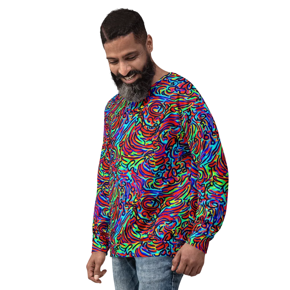 Lava Pulse on Sweatshirt — Left Front