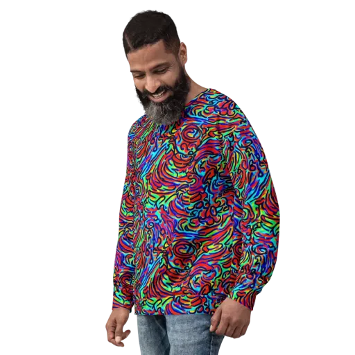 Lava Pulse on a Sweatshirt