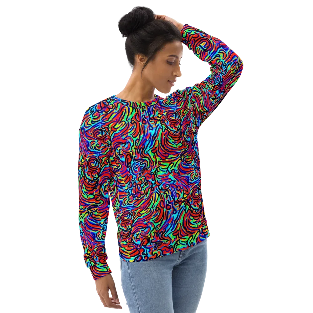 Lava Pulse on Sweatshirt — Right Front