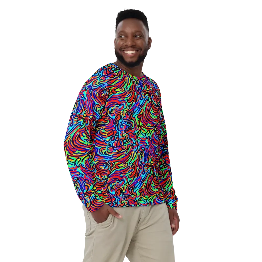 Lava Pulse on Sweatshirt — Front
