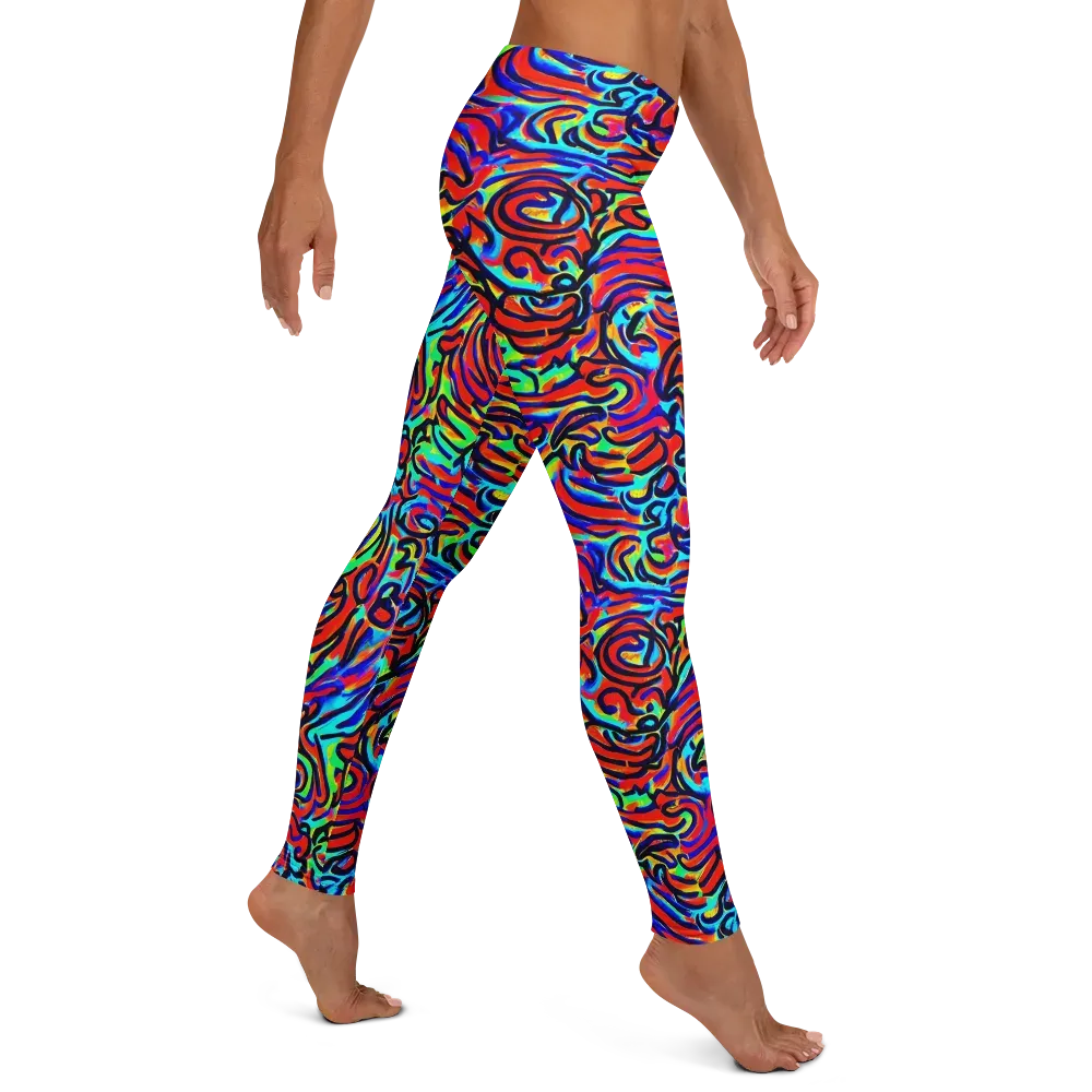 Lava Pulse on Leggings — Right