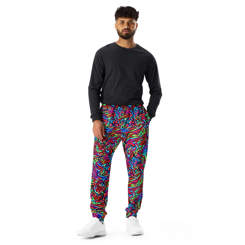 Lava Pulse on Men's Joggers — Front