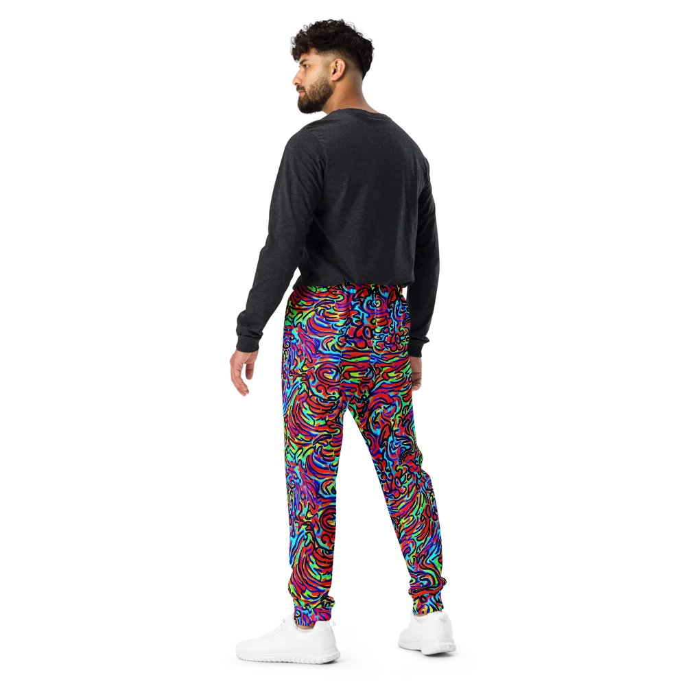 Lava Pulse on Men's Joggers — Back