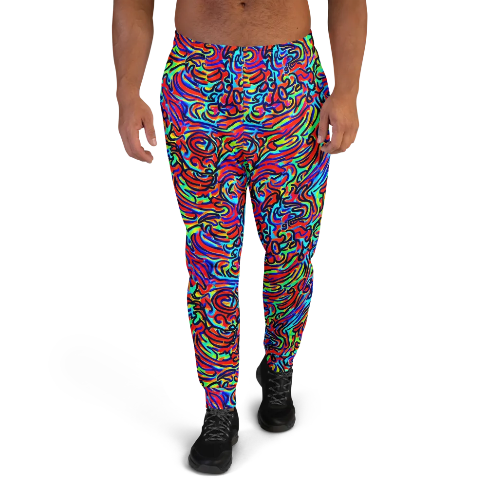 Lava Pulse on Men's Joggers — Front