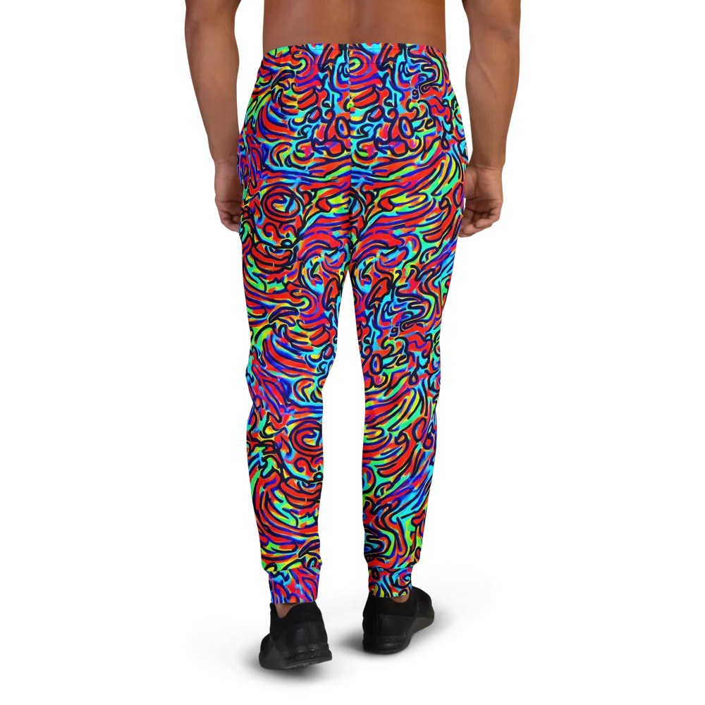 Lava Pulse on Men's Joggers — Back