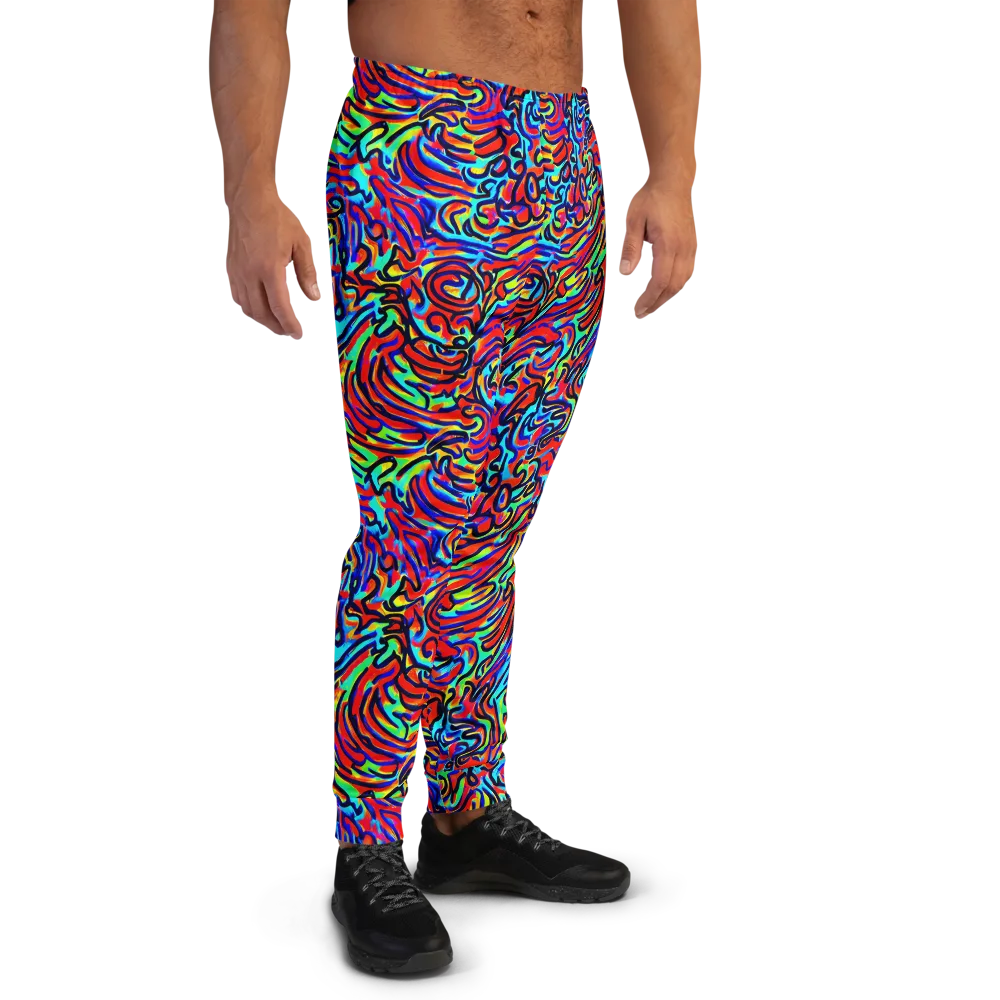 Lava Pulse on Men's Joggers — Right
