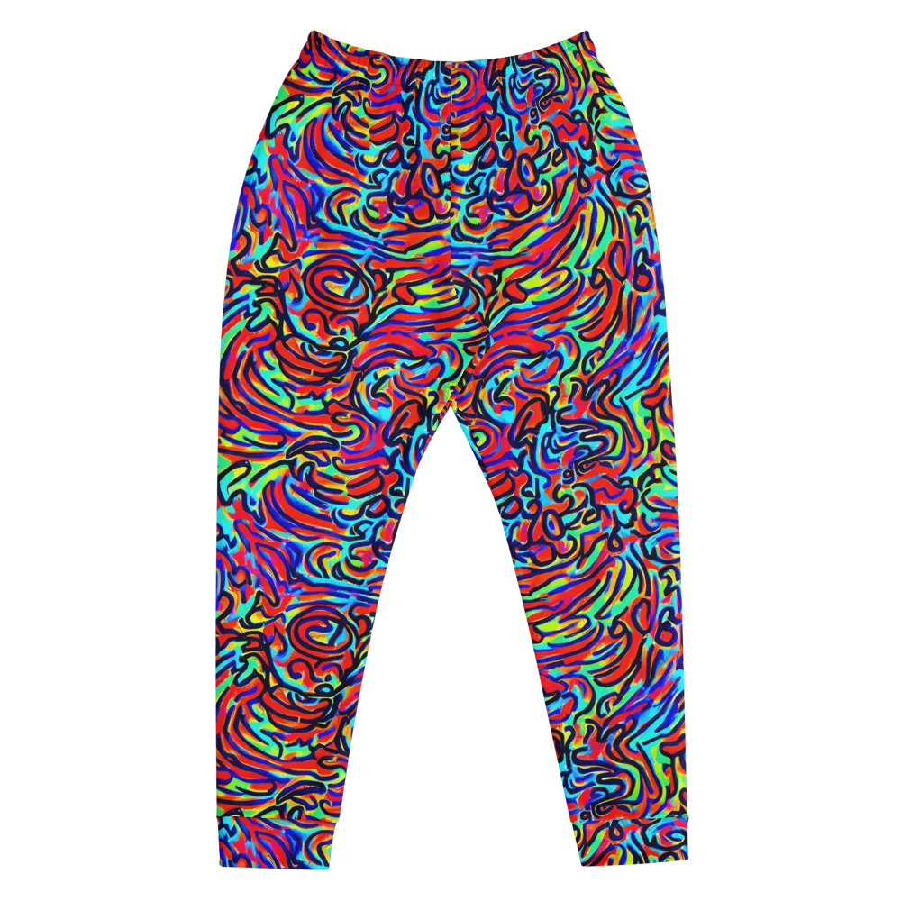 Lava Pulse on Men's Joggers — Front