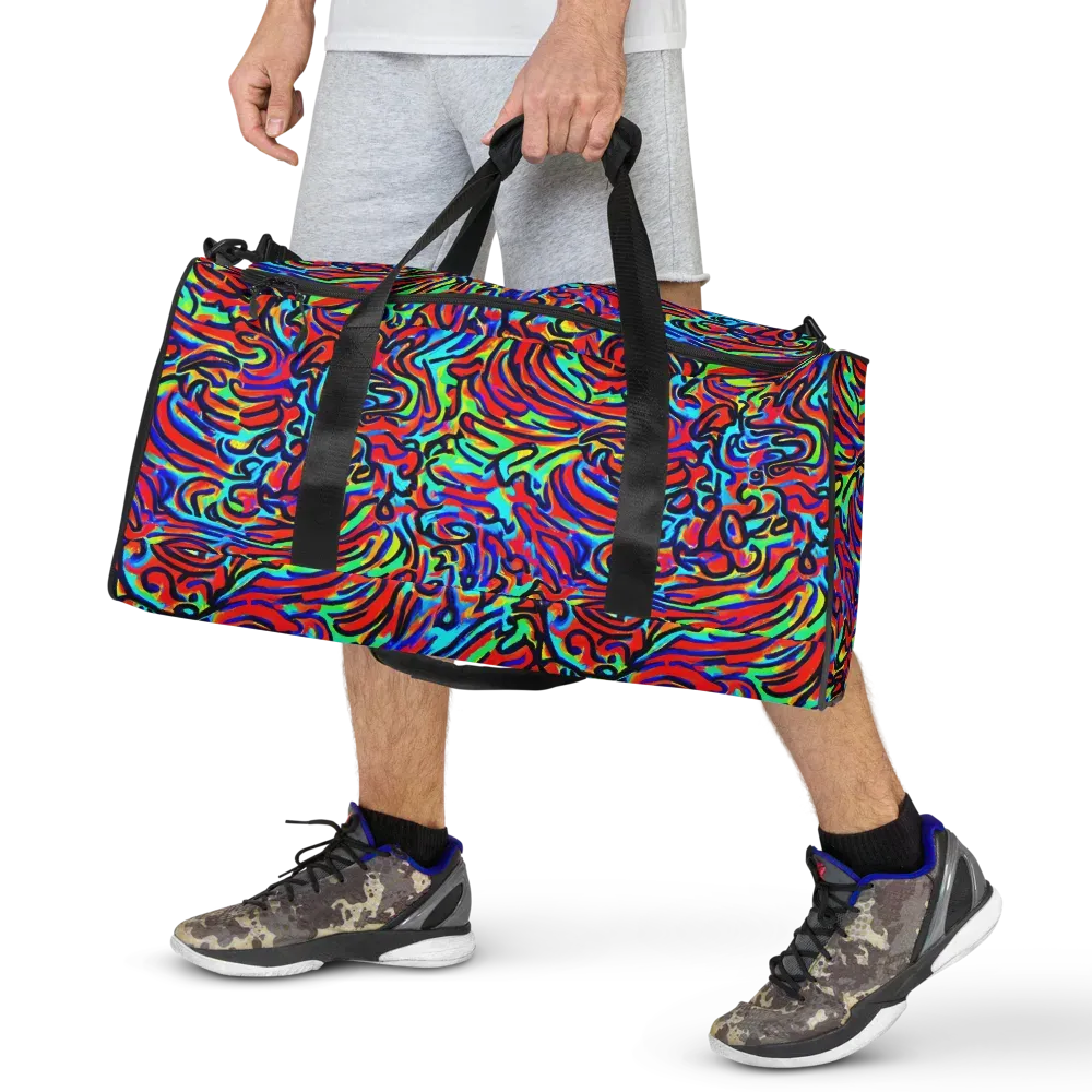 Lava Pulse on Duffle Bag — Front