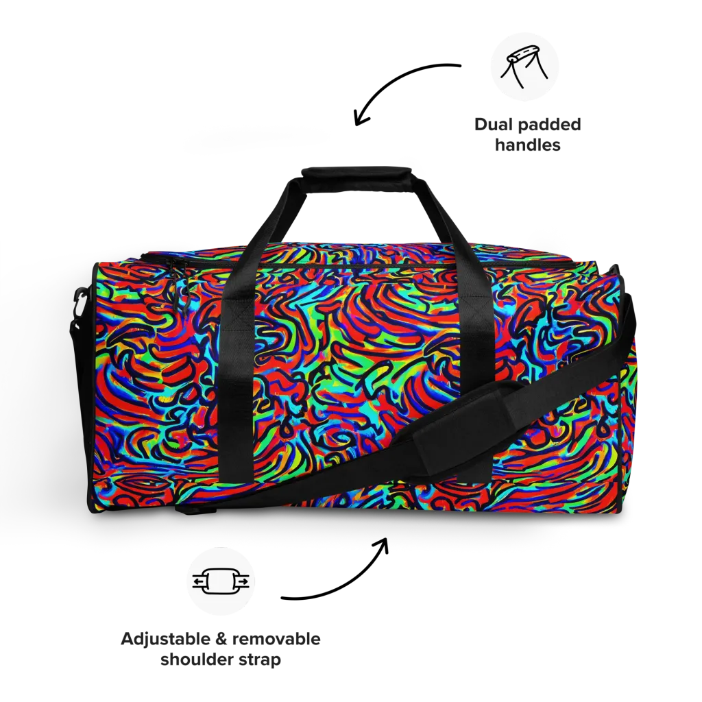 Lava Pulse on Duffle Bag — Front