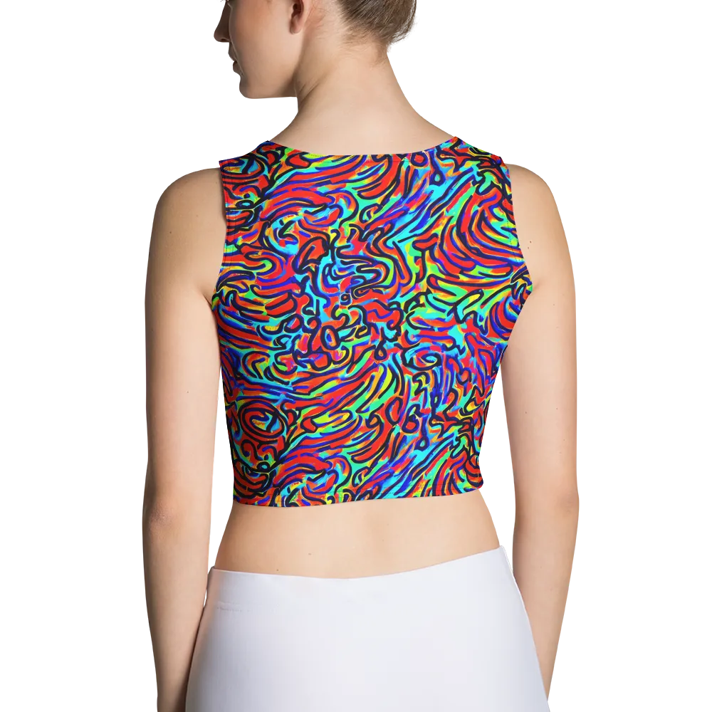 Lava Pulse on Crop Top — Back
