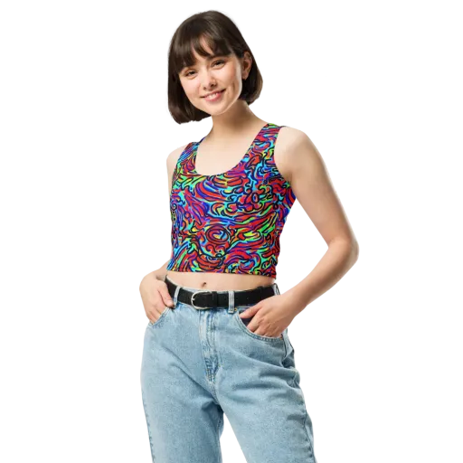 Lava Pulse on a Crop Top