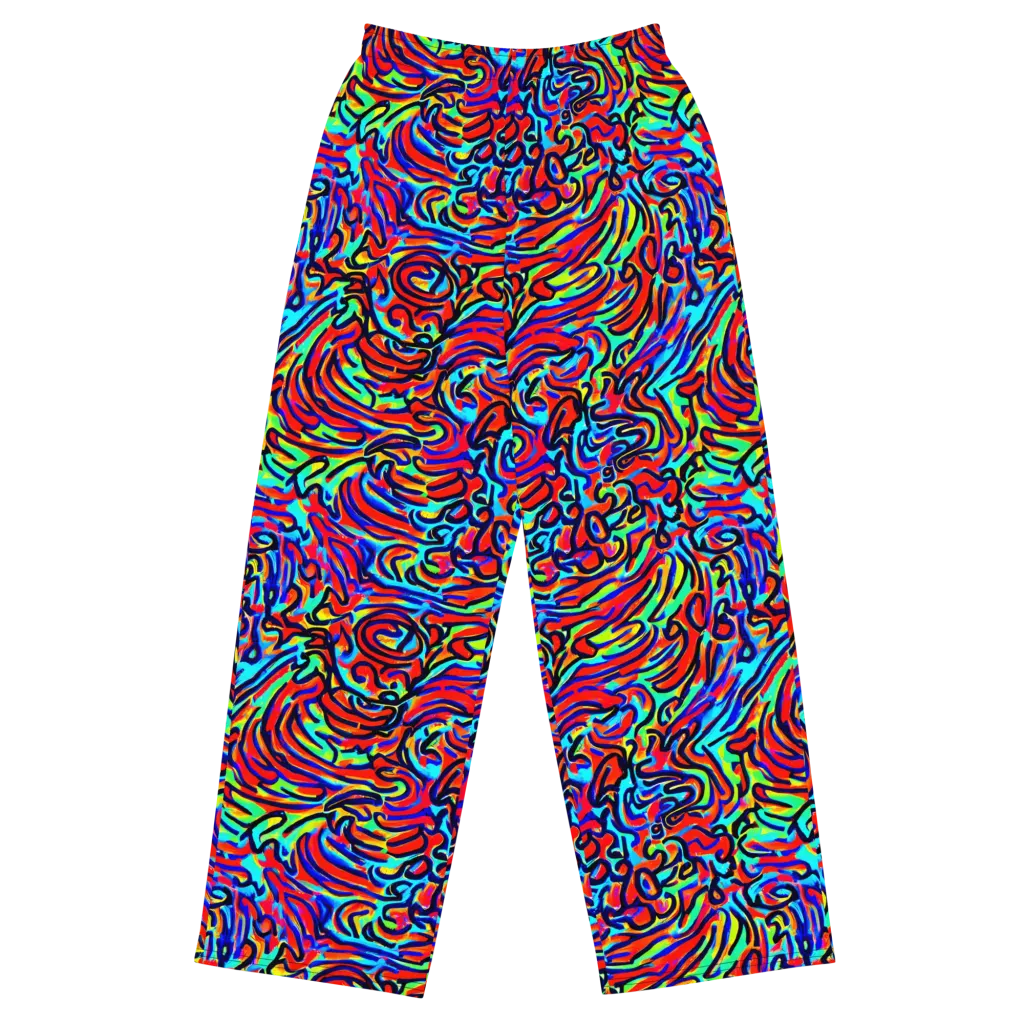 Lava Pulse on Wide-Leg Pants — Front