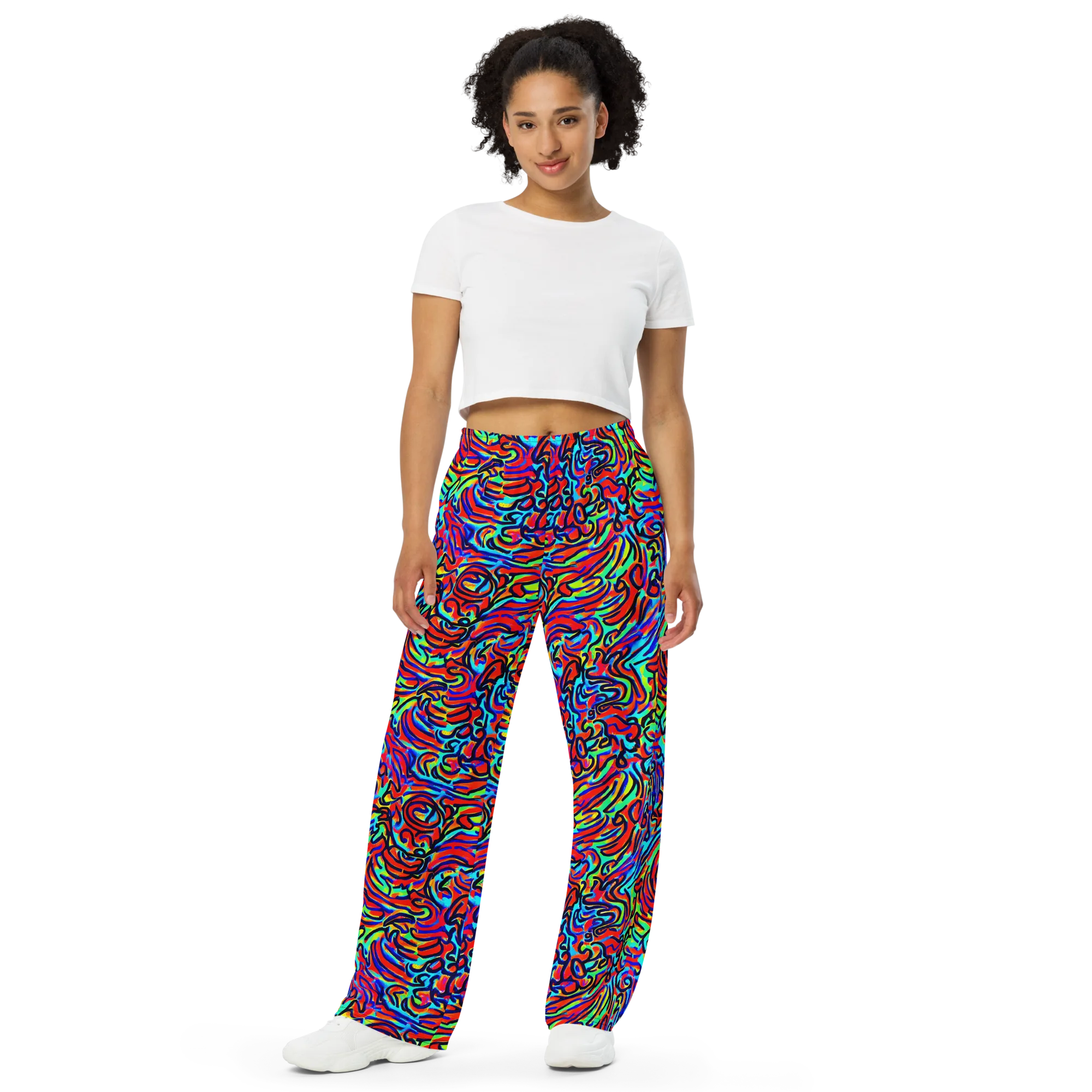 Lava Pulse on Wide-Leg Pants — Front