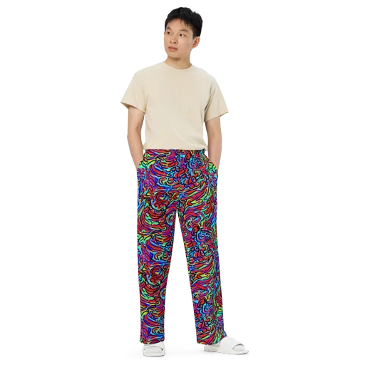 Lava Pulse on a Wide-Leg Pants