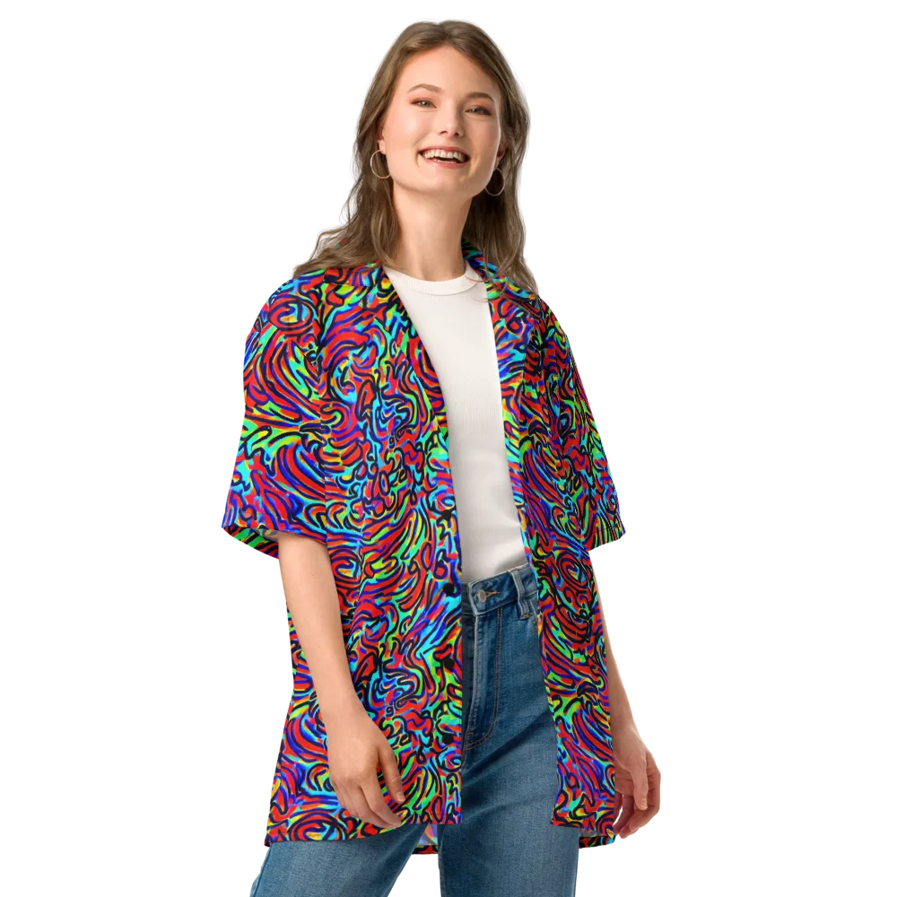 Lava Pulse on Button Shirt — Front