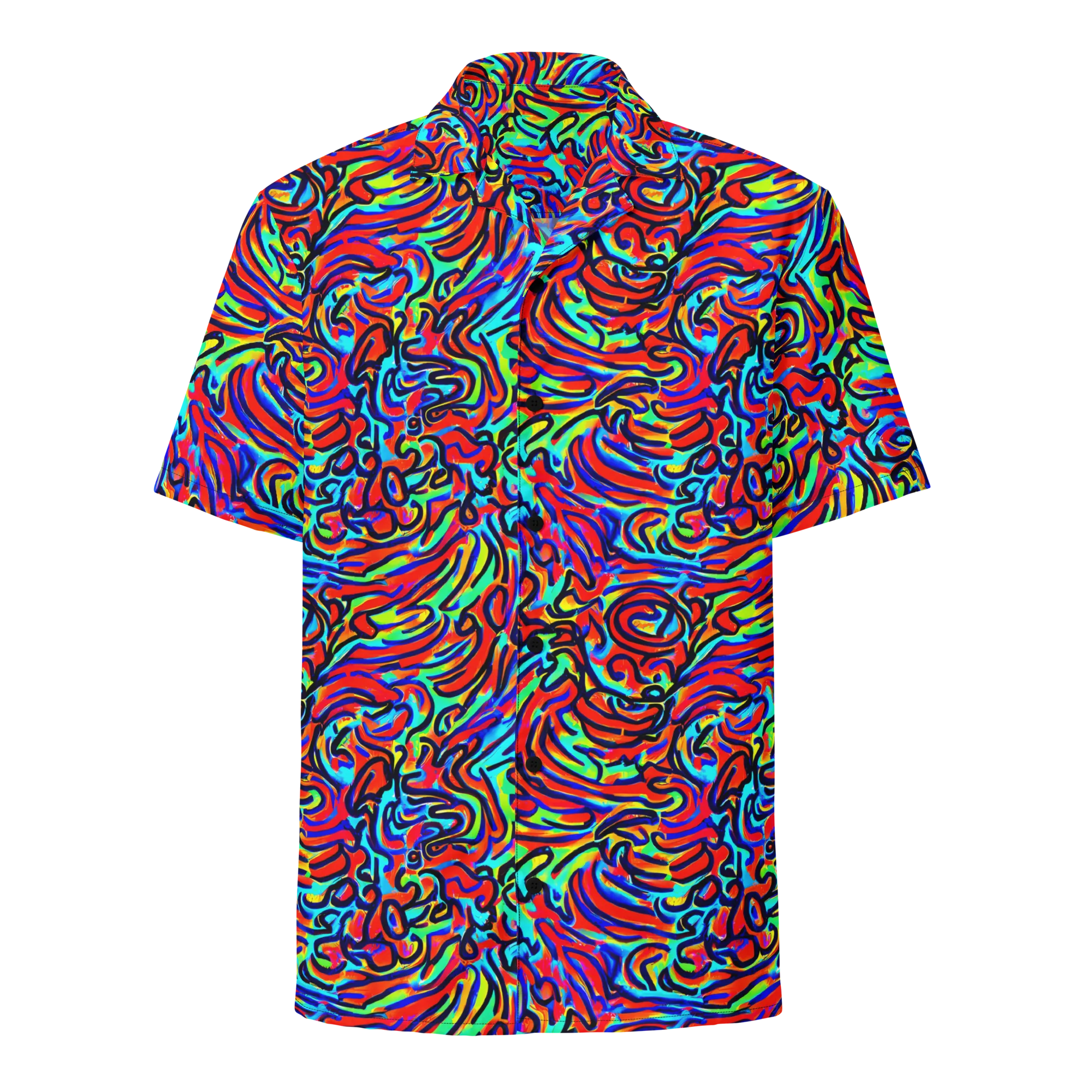 Lava Pulse on Button Shirt — Front