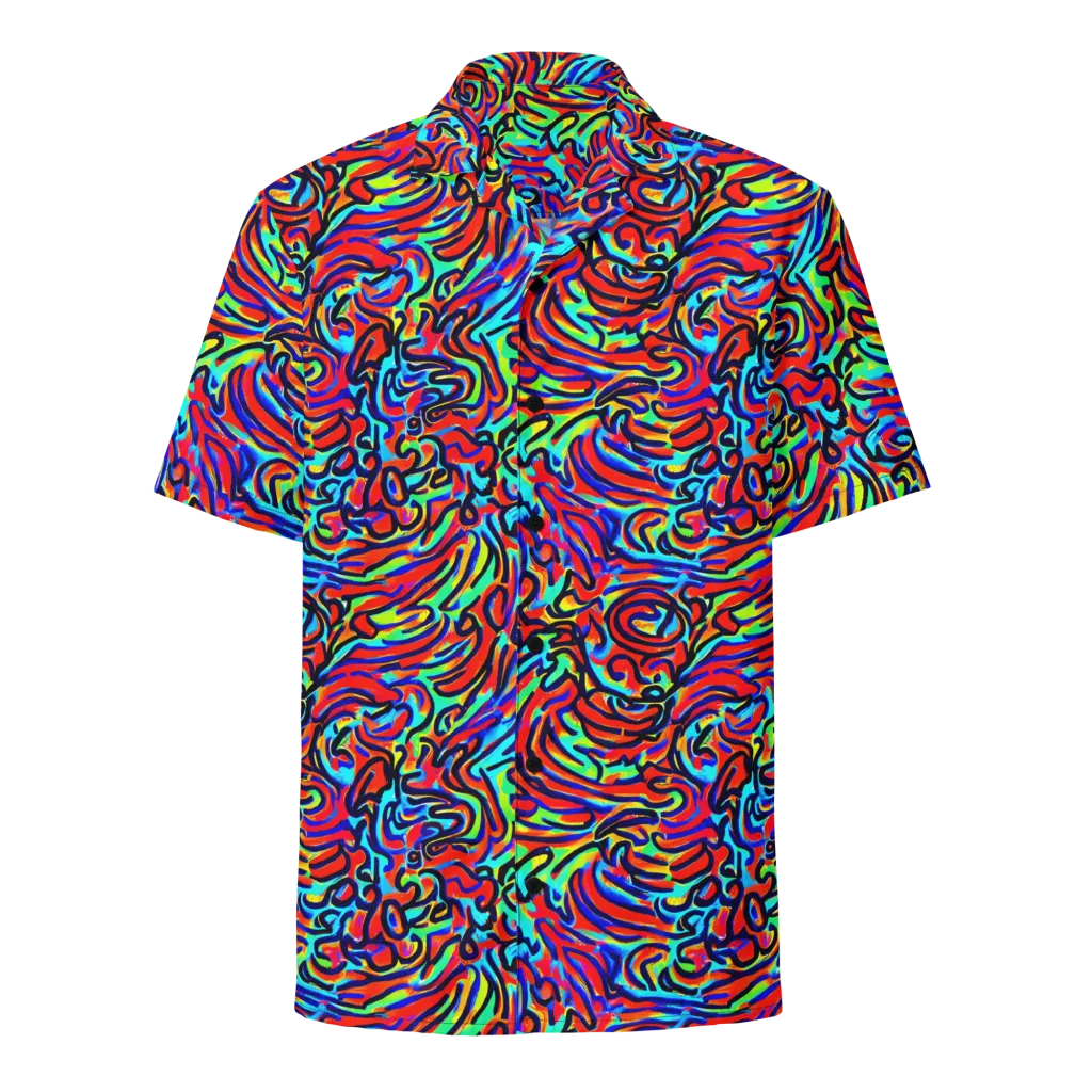 Lava Pulse on Button Shirt — Front