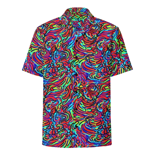 Lava Pulse on a Button Shirt