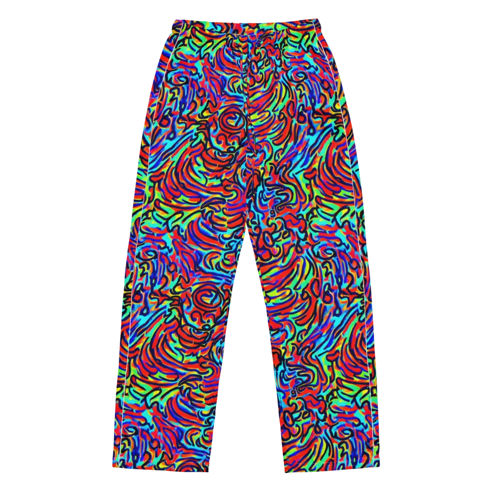 Lava Pulse on Women's Pajama Pants — Front