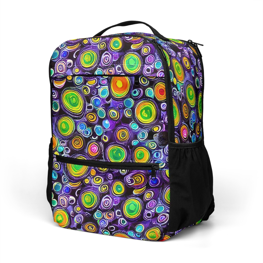 Galaxy Ripple on Utility Backpack — Left Front