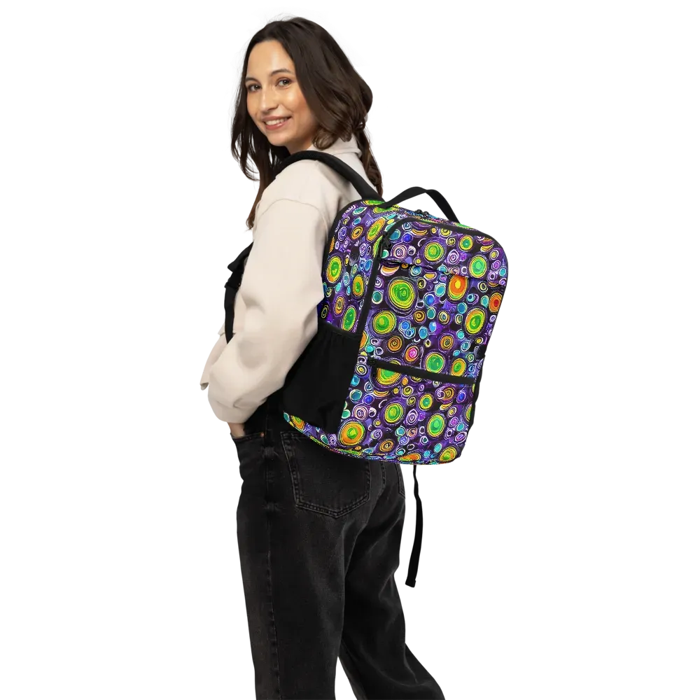Galaxy Ripple on Utility Backpack — Back