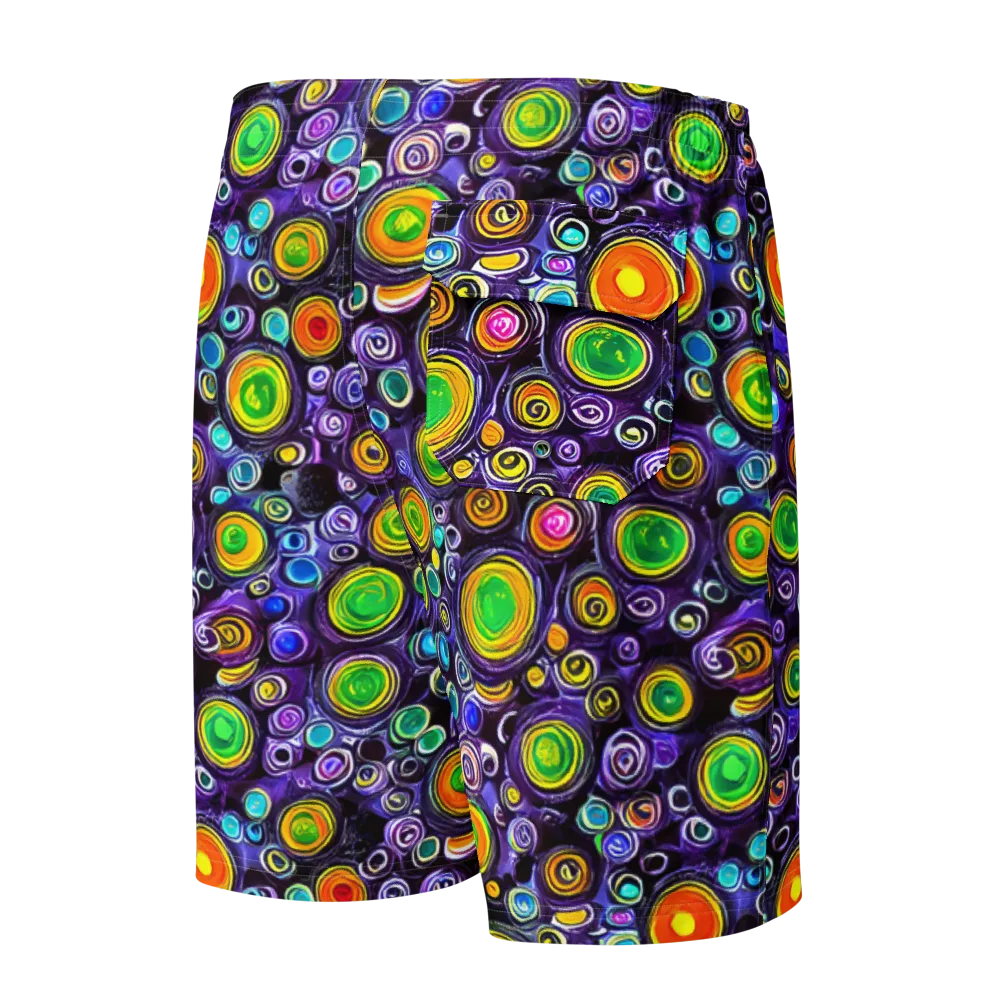 Galaxy Ripple on Men's Board Shorts — Back