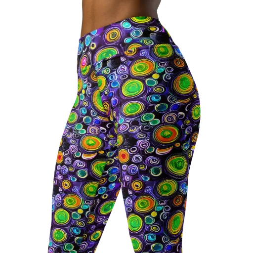 Galaxy Ripple on a Yoga Leggings