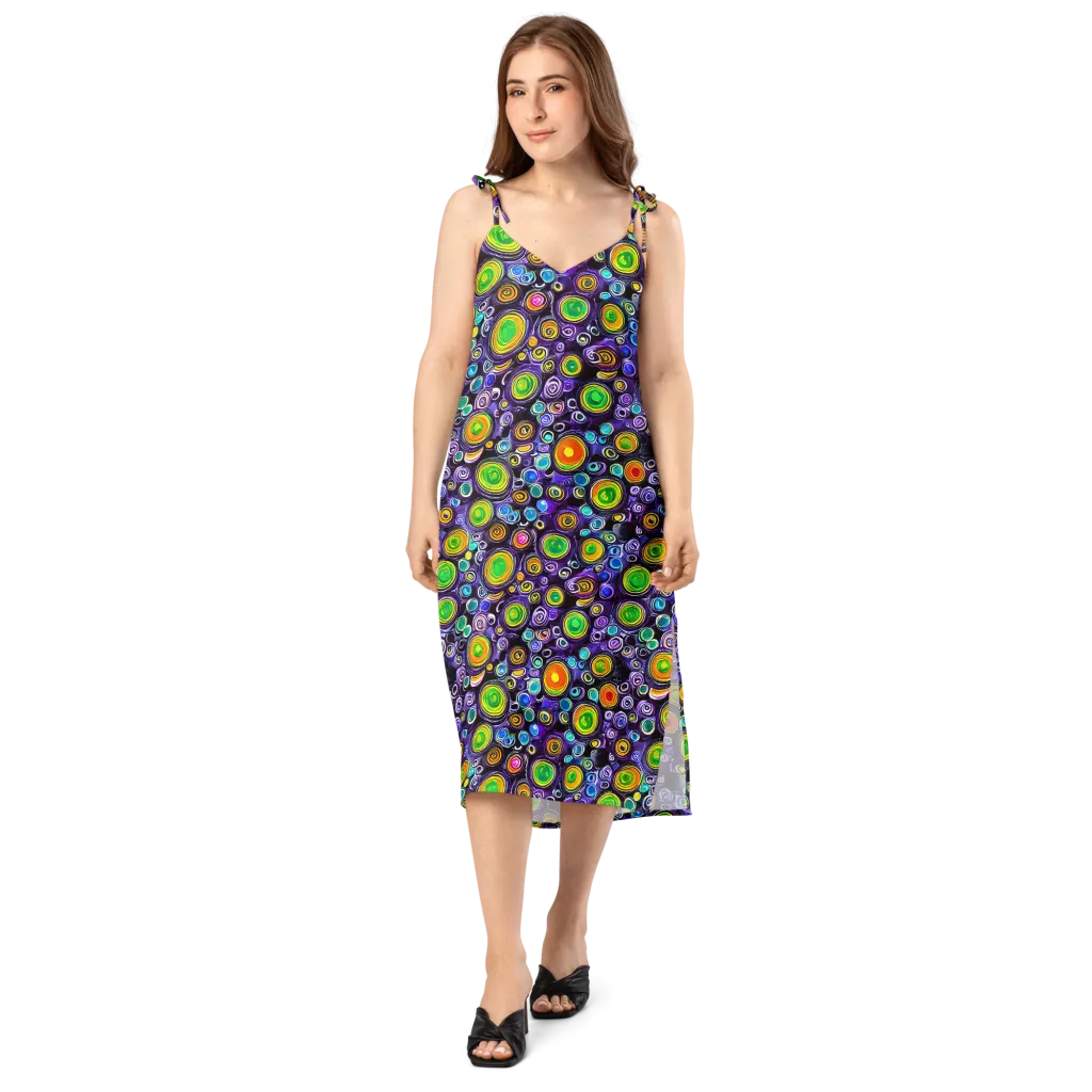 Galaxy Ripple on Slip Dress — Front