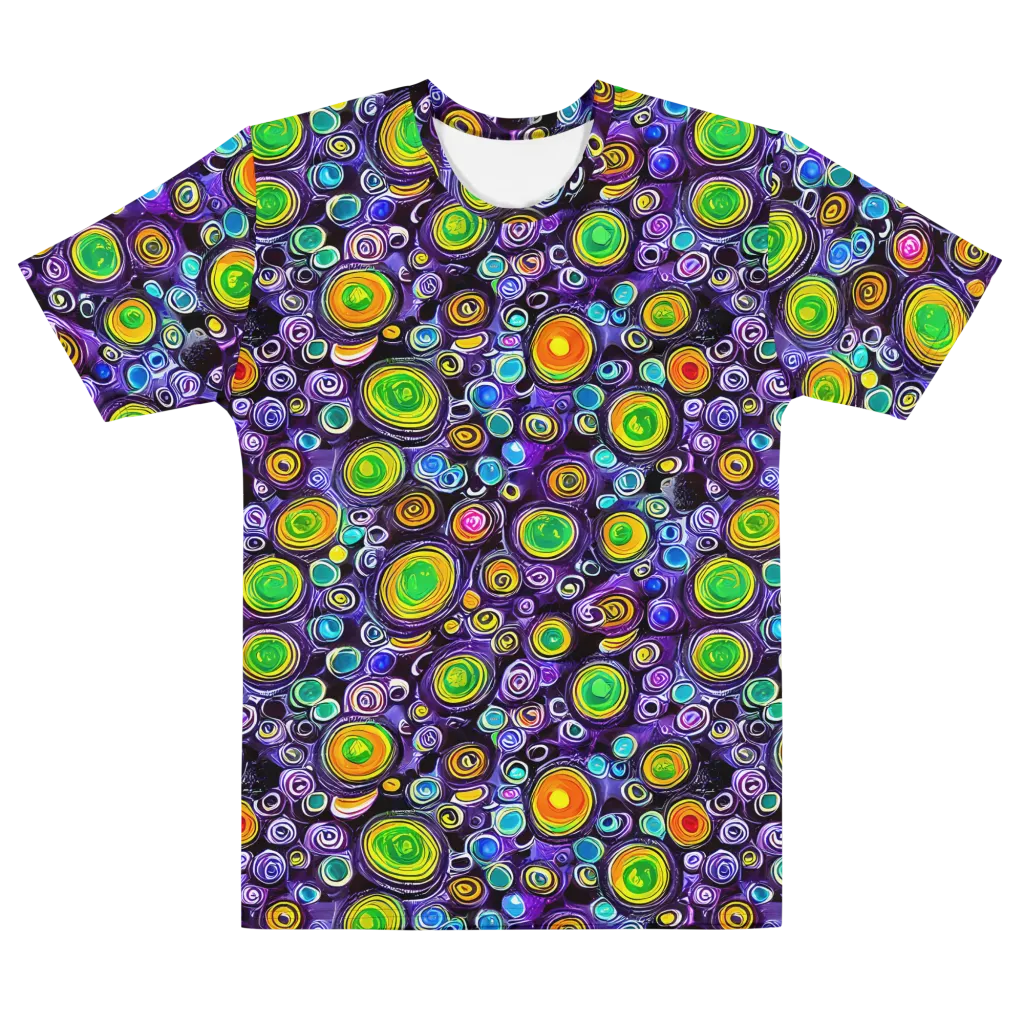 Galaxy Ripple on Men's Cotton Crew Neck T-Shirt — Front