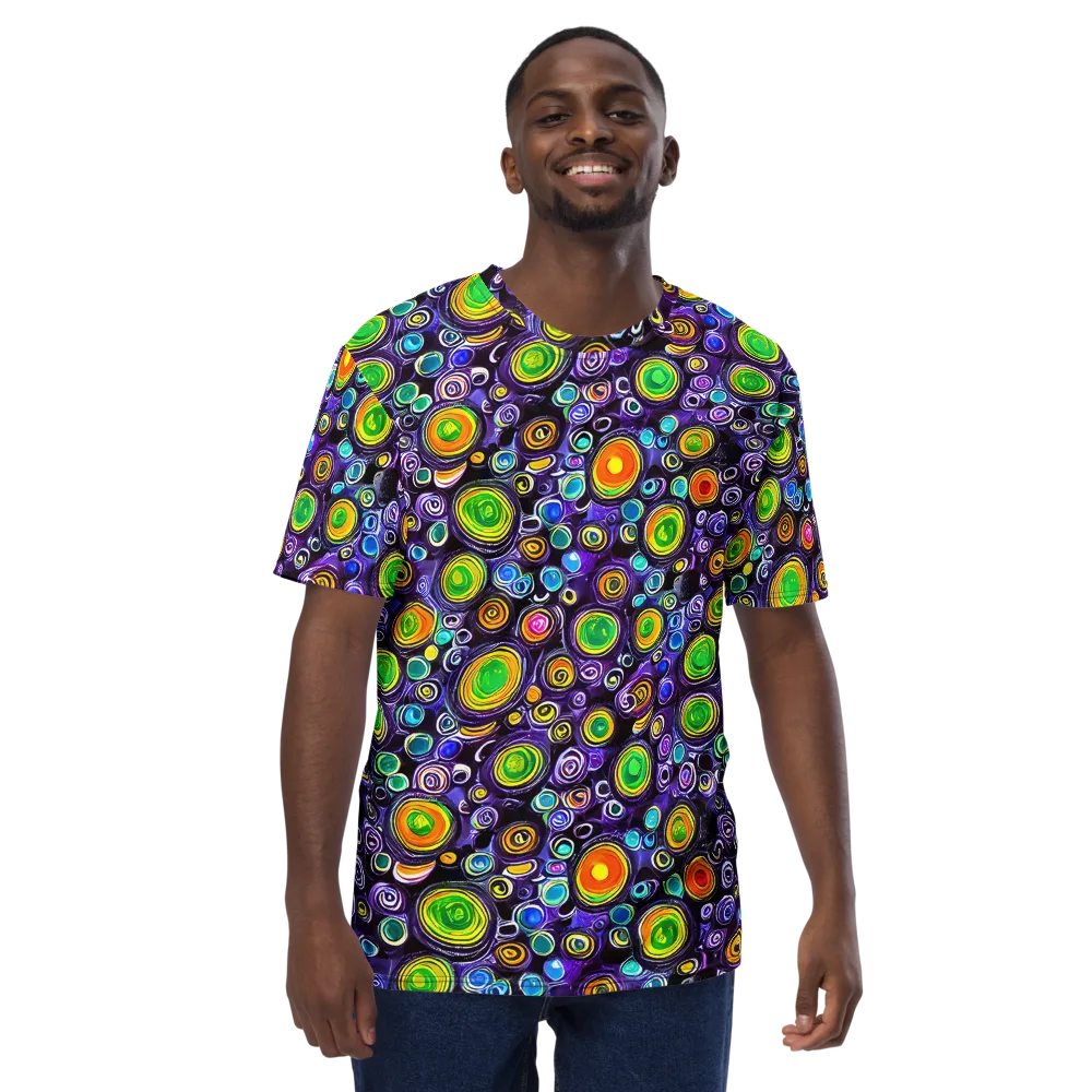Galaxy Ripple on Men's Crew Neck T-Shirt — Front