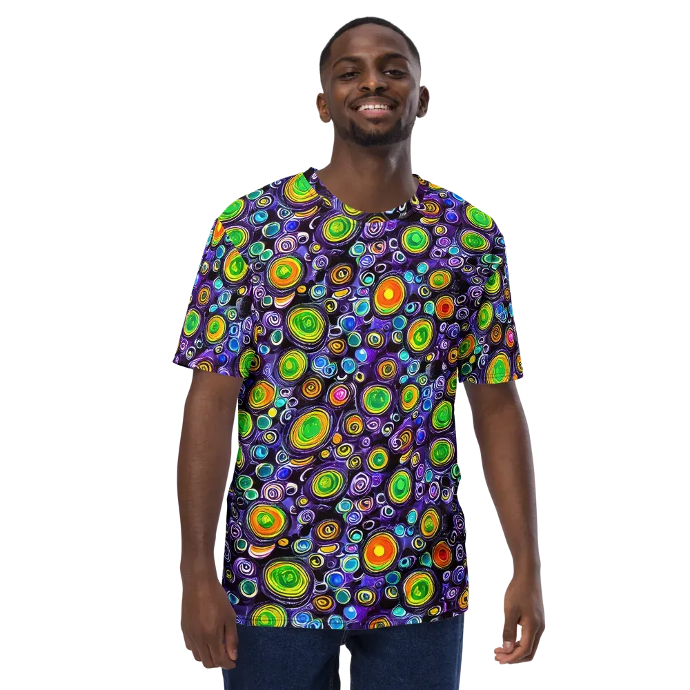 Galaxy Ripple on Men's Crew Neck T-Shirt — Front