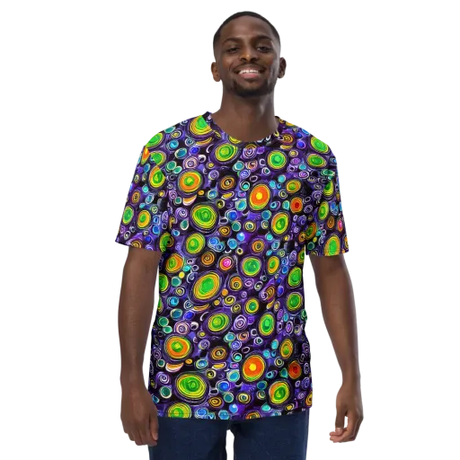 Galaxy Ripple on a Men's Crew Neck T-Shirt