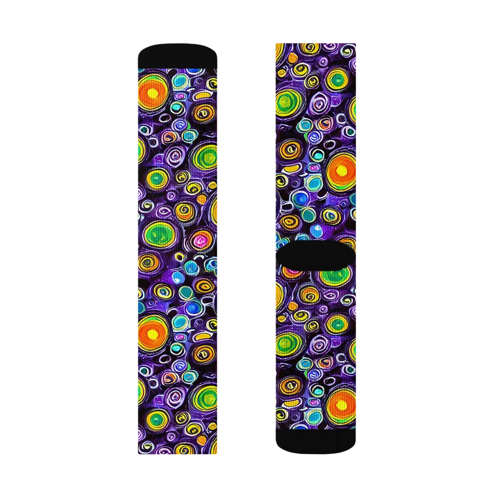 Galaxy Ripple on Socks — Right Sock