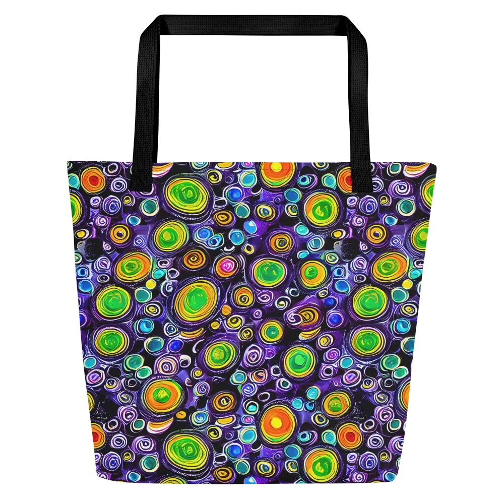 Galaxy Ripple on Large Tote Bag W/ Pocket — Front