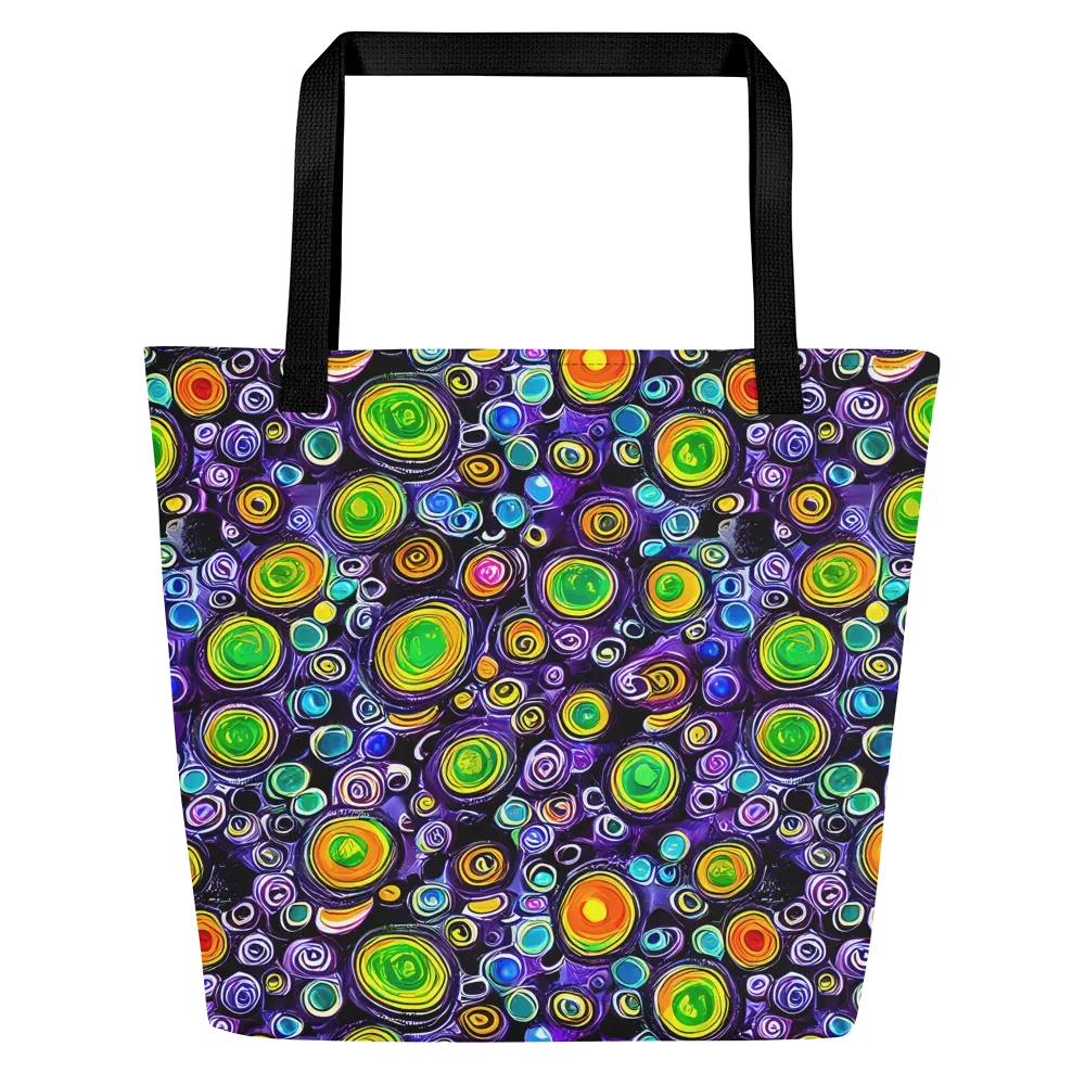 Galaxy Ripple on Large Tote Bag W/ Pocket — Front