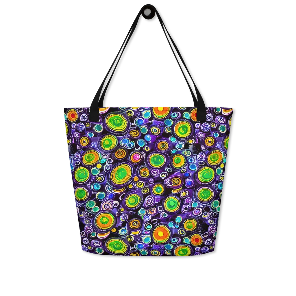 Galaxy Ripple on Large Tote Bag W/ Pocket — Front