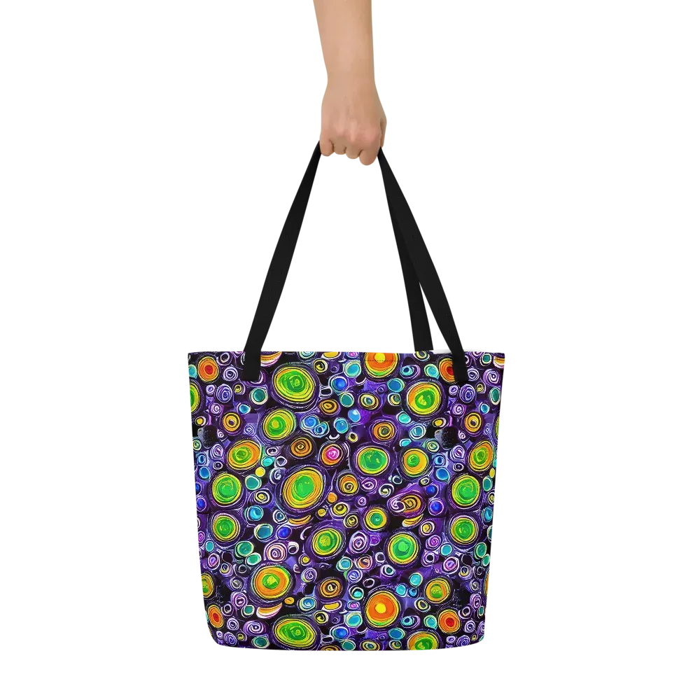 Galaxy Ripple on Large Tote Bag W/ Pocket — Front