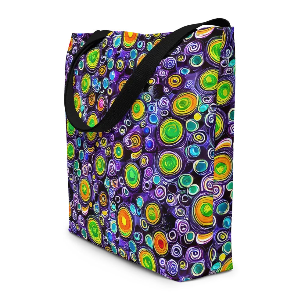Galaxy Ripple on Large Tote Bag W/ Pocket — Front