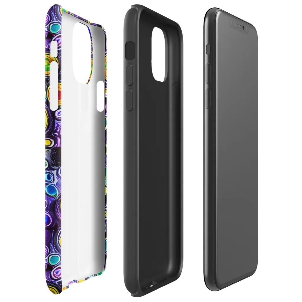 Galaxy Ripple on Tough Case for iPhone® — Right